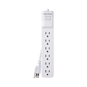 CyberPower B602RC1 6-Outlet Essential Surge Protector (White) — Being Shipped