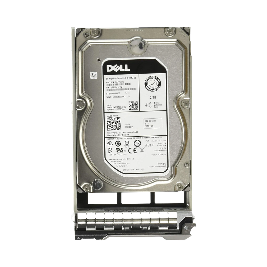 Dell 2TB 7.2K RPM NLSAS 12Gbps 512n 3.5" Hot-plug HDD — Being Shipped