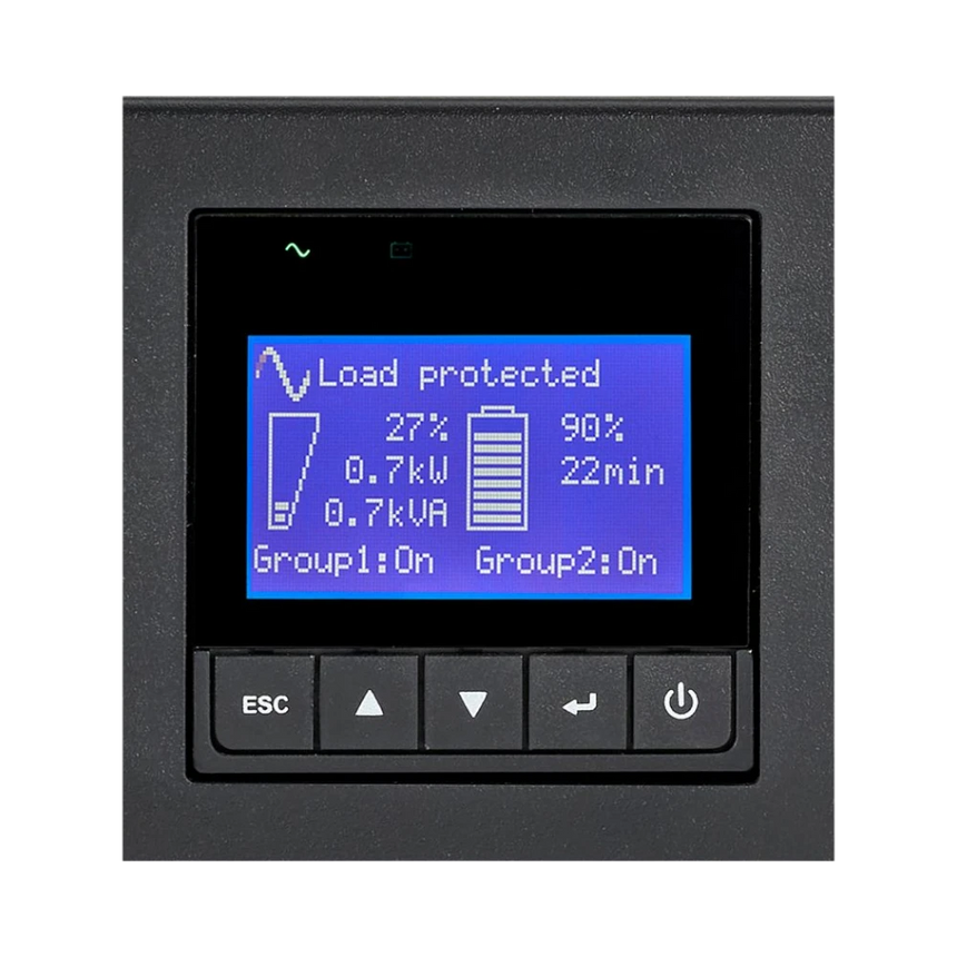 Eaton 9PX lithium ion UPS, 2U, 3000 VA, 2700 W, L6-20P input, 208 V, Outputs: (8) C13, (2) C19 — Being Shipped