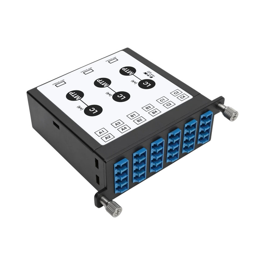 Tripp Lite 40/100Gb Singlemode Fiber Breakout Cassette, 40Gb to 4 x 10Gb, 100Gb to 4 x 25Gb, (x3) 8-Fiber MTP/MPO (APC) to (x12) LC (UPC) Duplex 9/125, N484 Chassis — Being Shipped