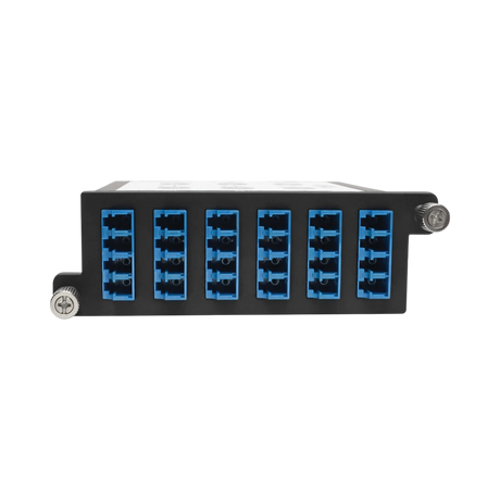 Tripp Lite 40/100Gb Singlemode Fiber Breakout Cassette, 40Gb to 4 x 10Gb, 100Gb to 4 x 25Gb, (x3) 8-Fiber MTP/MPO (APC) to (x12) LC (UPC) Duplex 9/125, N484 Chassis — Being Shipped
