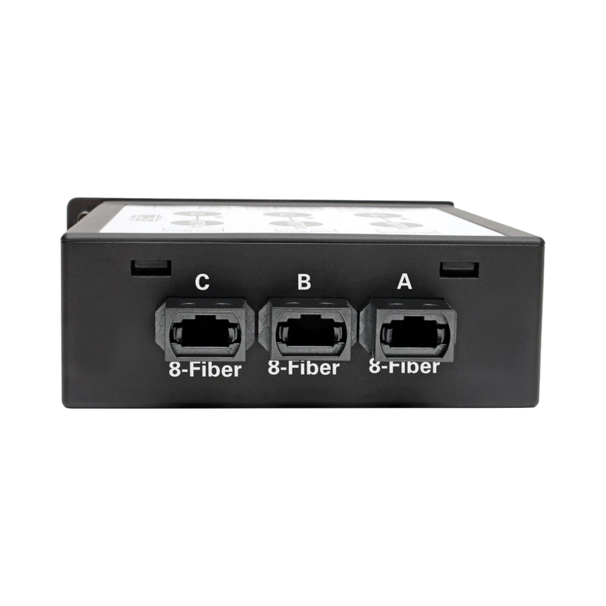 Tripp Lite 40/100Gb Singlemode Fiber Breakout Cassette, 40Gb to 4 x 10Gb, 100Gb to 4 x 25Gb, (x3) 8-Fiber MTP/MPO (APC) to (x12) LC (UPC) Duplex 9/125, N484 Chassis — Being Shipped