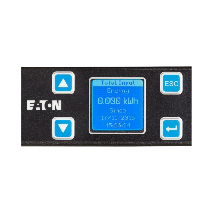 Eaton Metered Input PDU, 1PH, 1U, NEMA L6-20P input, 10ft cord, 1.92kW, 16A, 100-240V, 8 Outlets (8) C13 — Being Shipped