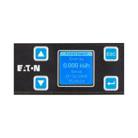 Eaton Metered Input PDU, 1PH, 1U, L5-30P input, 10 ft cord, 2.88kW, 24A, 120V, 12 Outlets (12) 5-20R — Being Shipped