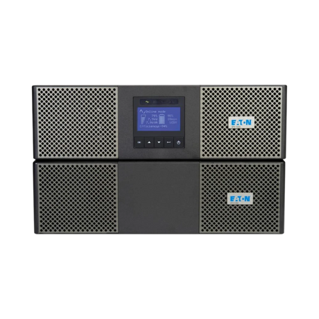 Eaton 9PX UPS, Network Card included, 6U, 10 kVA, 9 kW, Hardwired input, Outputs: (1) L6-30R, (2) L14-30R, Hardwired, 120/208V — Being Shipped