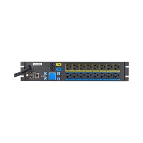 Eaton Metered Input PDU, 1PH, 2U, L5-30P input, 10 ft cord, 2.88kW, 24A, 100-127V, 16 Outlets (16) 5-20R — Being Shipped