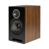 ELAC Debut Reference Two-Way Bookshelf Speaker (Black Baffle, Walnut Cabinet, Pair) — Being Shipped