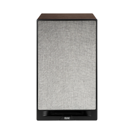 ELAC Debut Reference Two-Way Bookshelf Speaker (Black Baffle, Walnut Cabinet, Pair) — Being Shipped