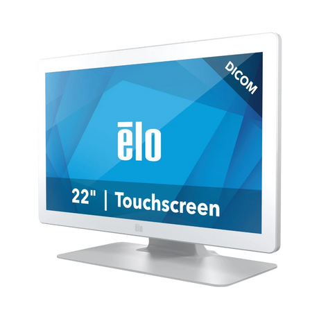 Elo Touch 2203LM 22" 16:9 75Hz FHD LCD Medical Touchscreen Monitor (White, With Stand) — Being Shipped