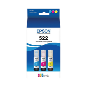 Epson T522 Cyan/Magenta/Yellow Standard Yield Ink Bottle — Being Shipped