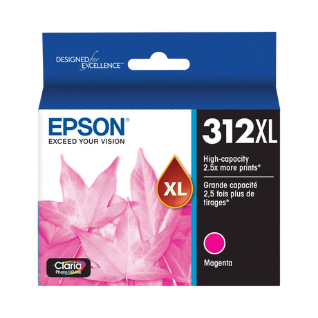 Epson T312XL Magenta Claria Photo HD Ink Cartridge with Sensormatic — Being Shipped