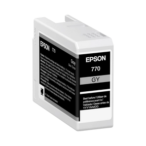 Epson 770 UltraChrome PRO10 Gray Ink Cartridge (25mL) — Being Shipped