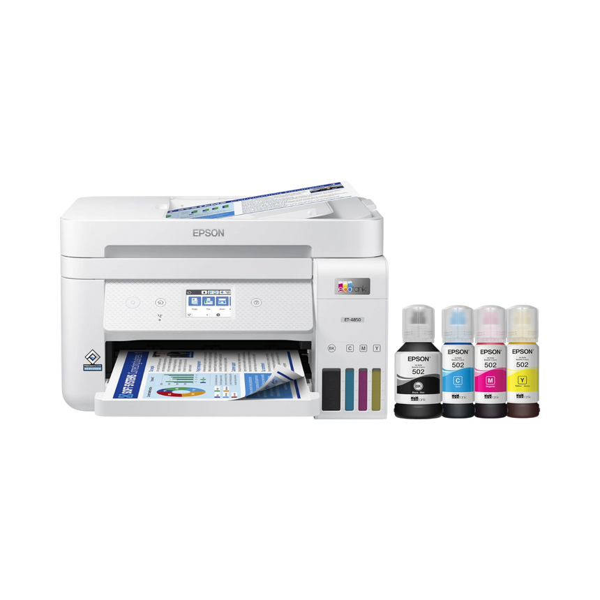 Epson EcoTank ET-4850 All-in-One Cartridge-Free Supertank Printer (White) — Being Shipped