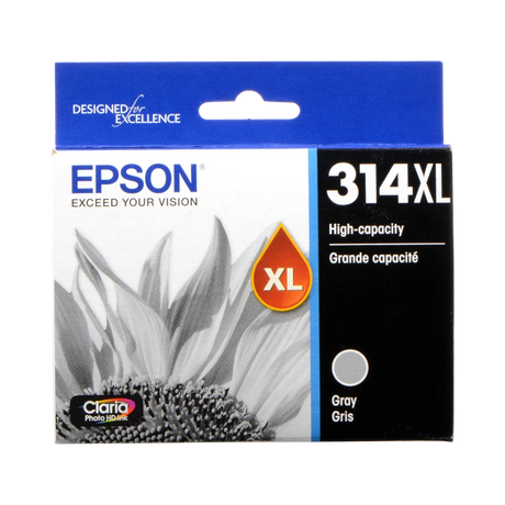 Epson T314XL Gray Claria Photo HD Ink Cartridge with Sensormatic — Being Shipped