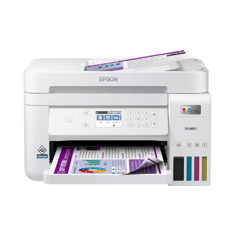 Epson EcoTank ET-3850 Wireless Color All-in-One Cartridge-Free Supertank Printer — Being Shipped