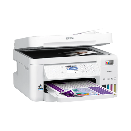 Epson EcoTank ET-3850 Wireless Color All-in-One Cartridge-Free Supertank Printer — Being Shipped