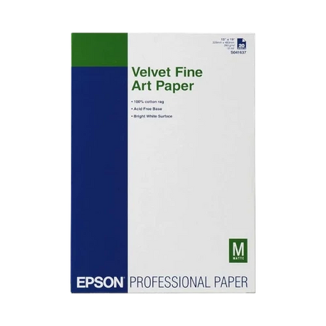 Epson Velvet Fine Art Paper (13 x 19", 20 Sheets) — Being Shipped