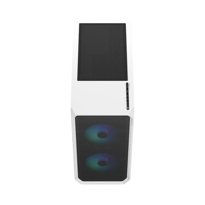 Fractal Design Focus 2 RGB Mid-Tower Case (White, Tempered Glass Window) — Being Shipped