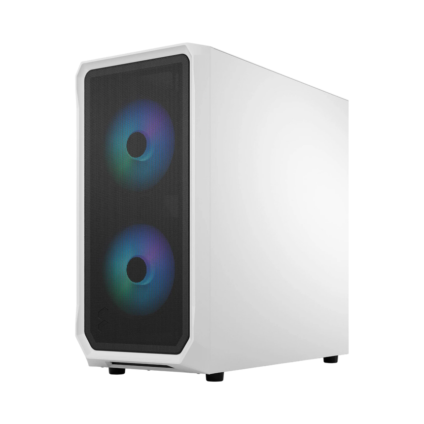 Fractal Design Focus 2 RGB Mid-Tower Case (White, Tempered Glass Window) — Being Shipped