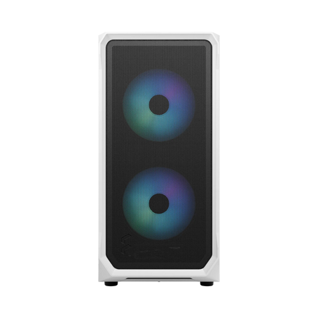 Fractal Design Focus 2 RGB Mid-Tower Case (White, Tempered Glass Window) — Being Shipped