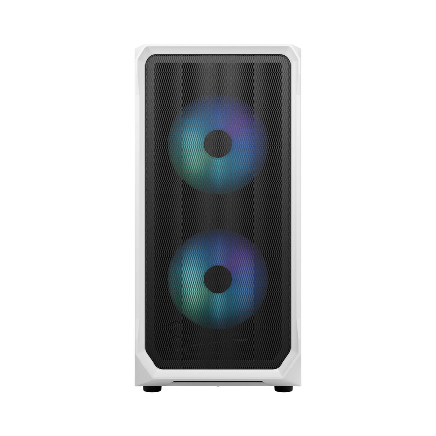 Fractal Design Focus 2 RGB Mid-Tower Case (White, Tempered Glass Window) — Being Shipped
