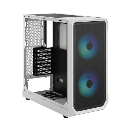 Fractal Design Focus 2 RGB Mid-Tower Case (White, Tempered Glass Window) — Being Shipped