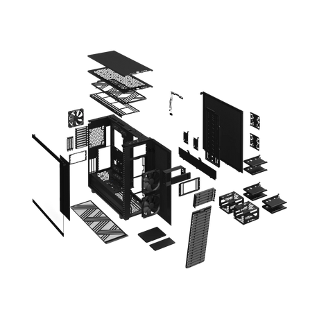 Fractal Design Define 7 XL Full-Tower Case (Black, Dark-Tint Tempered Glass) — Being Shipped