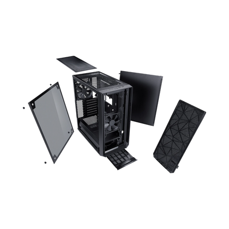 Fractal Design Meshify C Mid-Tower Case (Dark Tempered Glass, Black) — Being Shipped
