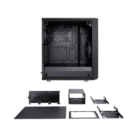 Fractal Design Meshify C Mid-Tower Case (Dark Tempered Glass, Black) — Being Shipped