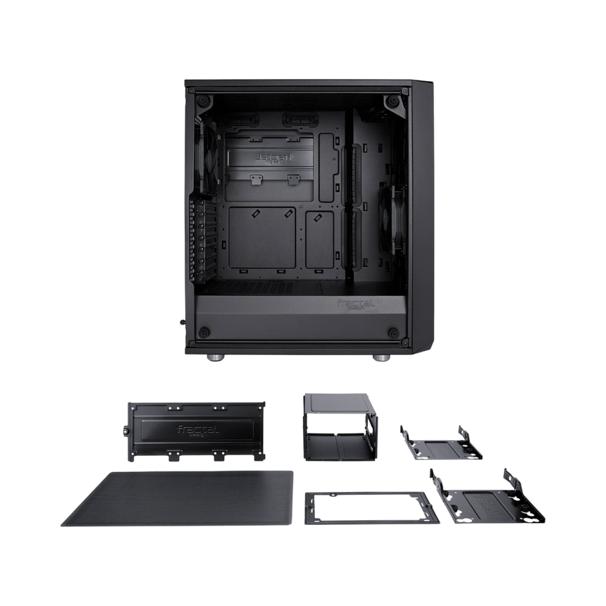 Fractal Design Meshify C Mid-Tower Case (Dark Tempered Glass, Black) — Being Shipped
