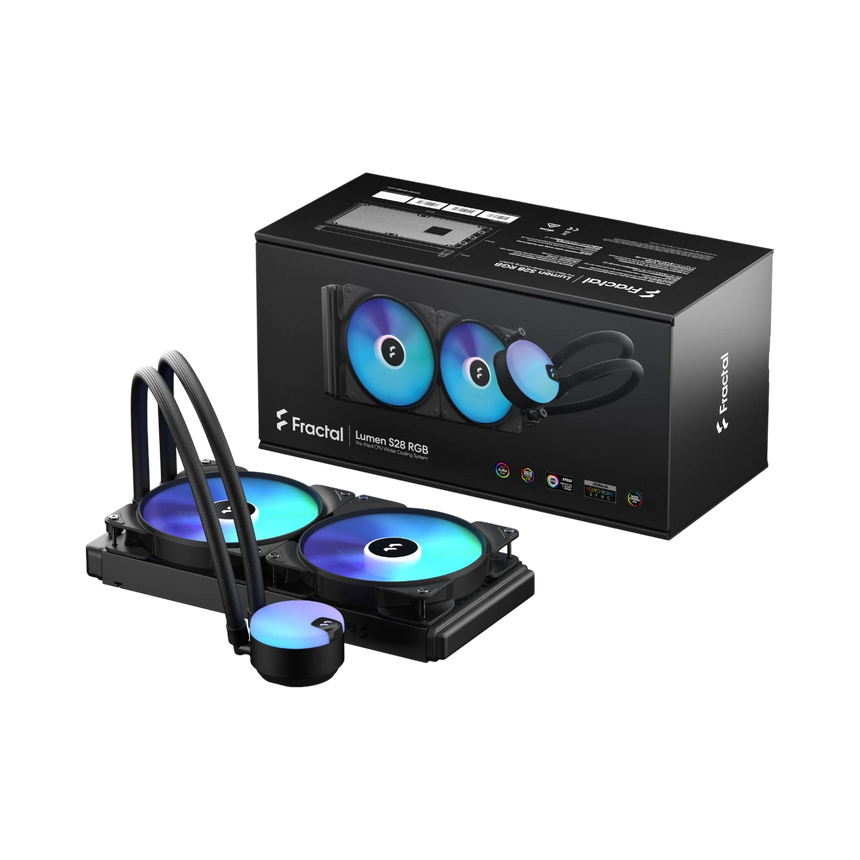 Fractal Design Lumen S28 RGB Aspect 14 RGB x2 AIO CPU Liquid/Water Cooler — Being Shipped