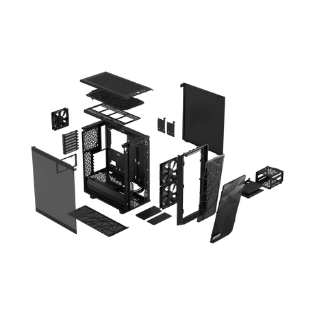 Fractal Design Meshify 2 Compact Mid-Tower Case (Black, Light Tinted Window) — Being Shipped