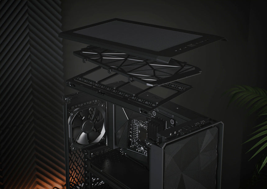 Fractal Design Meshify 2 Compact Mid-Tower Case (Black, Light Tinted Window) — Being Shipped