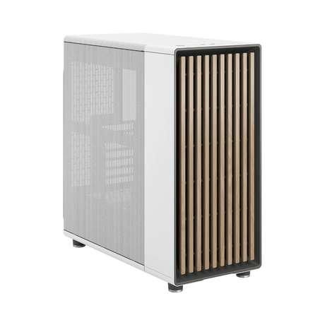 Fractal Design North Mid-Tower Case with Mesh Side Panel (Chalk White) — Being Shipped