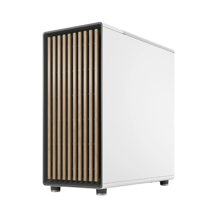 Fractal Design North Mid-Tower Case with Mesh Side Panel (Chalk White) — Being Shipped