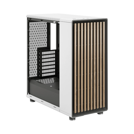 Fractal Design North Mid-Tower Case with Mesh Side Panel (Chalk White) — Being Shipped
