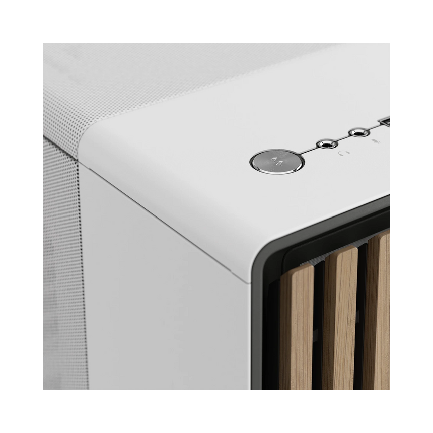 Fractal Design North Mid-Tower Case with Mesh Side Panel (Chalk White) — Being Shipped