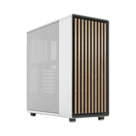 Fractal Design North Mid-Tower Case with Mesh Side Panel (Chalk White) — Being Shipped