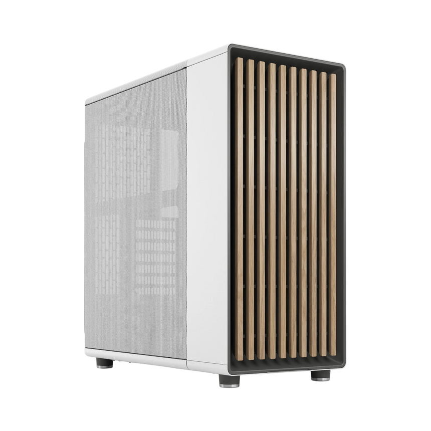 Fractal Design North Mid-Tower Case with Mesh Side Panel (Chalk White) — Being Shipped
