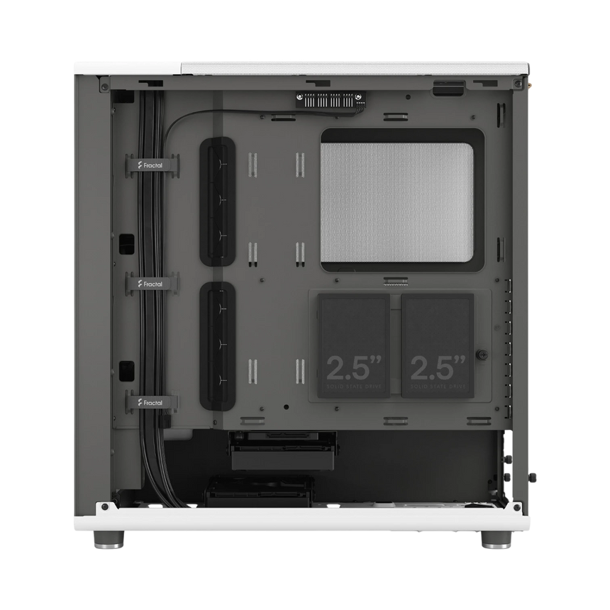 Fractal Design North Mid-Tower Case with Mesh Side Panel (Chalk White) — Being Shipped
