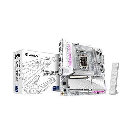 Gigabyte B860M AORUS ELITE WIFI6E ICE LGA 1851 Micro-ATX Motherboard — Being Shipped