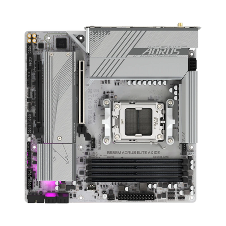 Gigabyte B650M AORUS ELITE AX ICE AM5 Micro-ATX Motherboard — Being Shipped