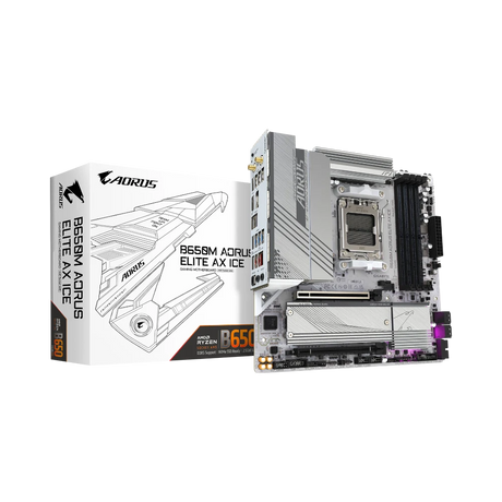 Gigabyte B650M AORUS ELITE AX ICE AM5 Micro-ATX Motherboard — Being Shipped