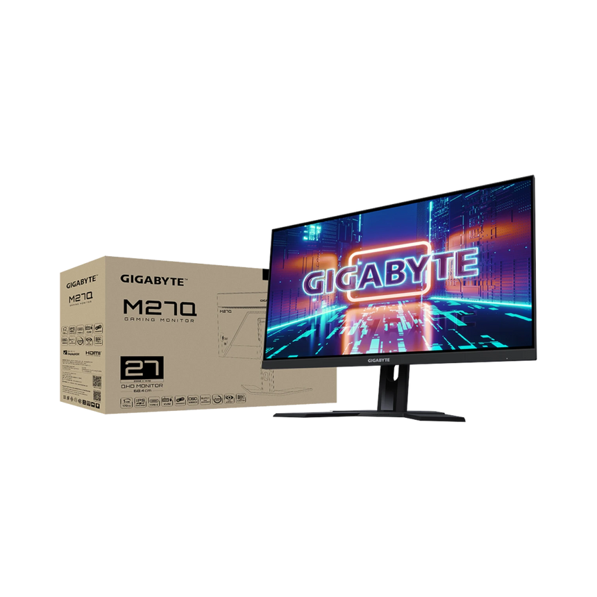 Gigabyte M27Q 27" 16:9 170Hz KVM FreeSync QHD HDR IPS Gaming Monitor — Being Shipped