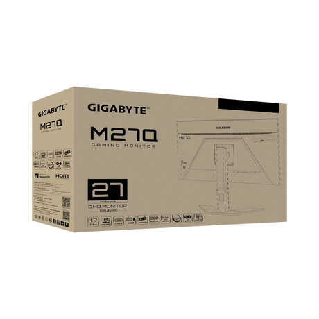 Gigabyte M27Q 27" 16:9 170Hz KVM FreeSync QHD HDR IPS Gaming Monitor — Being Shipped