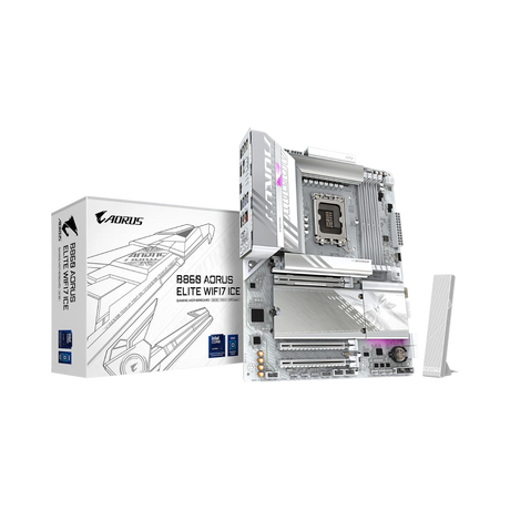 Gigabyte B860 AORUS ELITE WIFI7 ICE LGA 1851 ATX Motherboard — Being Shipped