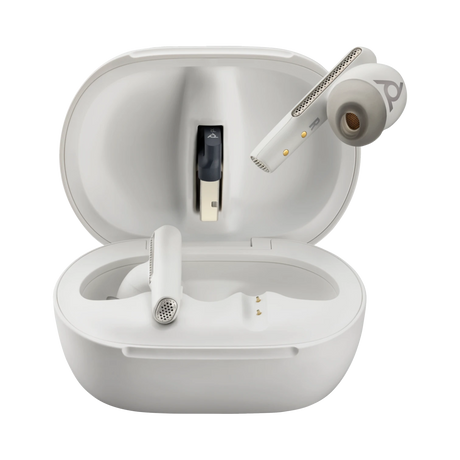 Poly Voyager Free 60+ UC Earbuds (White Sand) — Being Shipped