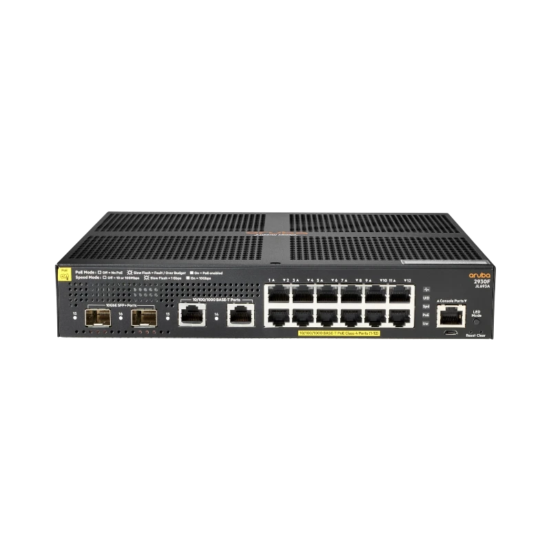 Aruba Networking 2930F 12G PoE+ 2G/2SFP+ Switch — Being Shipped