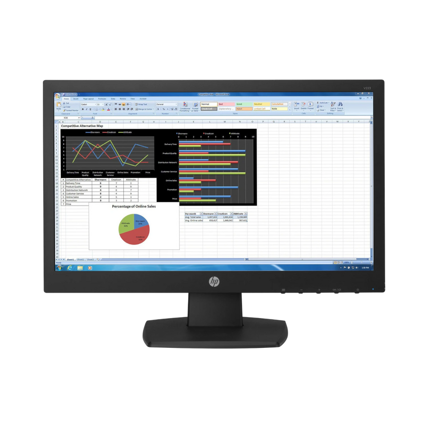 HP V223 21.5" 16:9 60Hz FHD TN LCD Monitor — Being Shipped