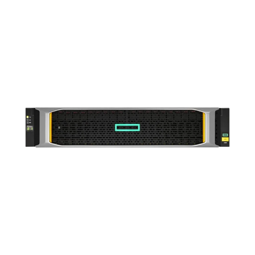 HPE MSA 1060 10GBASE-T iSCSI SFF Storage HPE MSA 1060 Small Form Factor chassis with (2) 2-port 10GBaseT iSCSI Controllers — Being Shipped